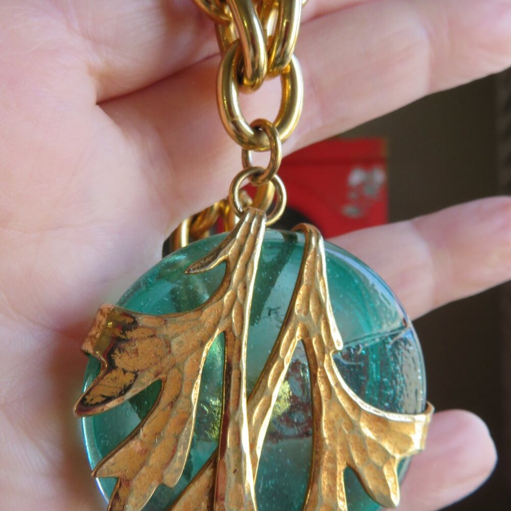 Vintage 1990 gold chain necklace Philippe Ferrandis Paris missing tag rare Franc